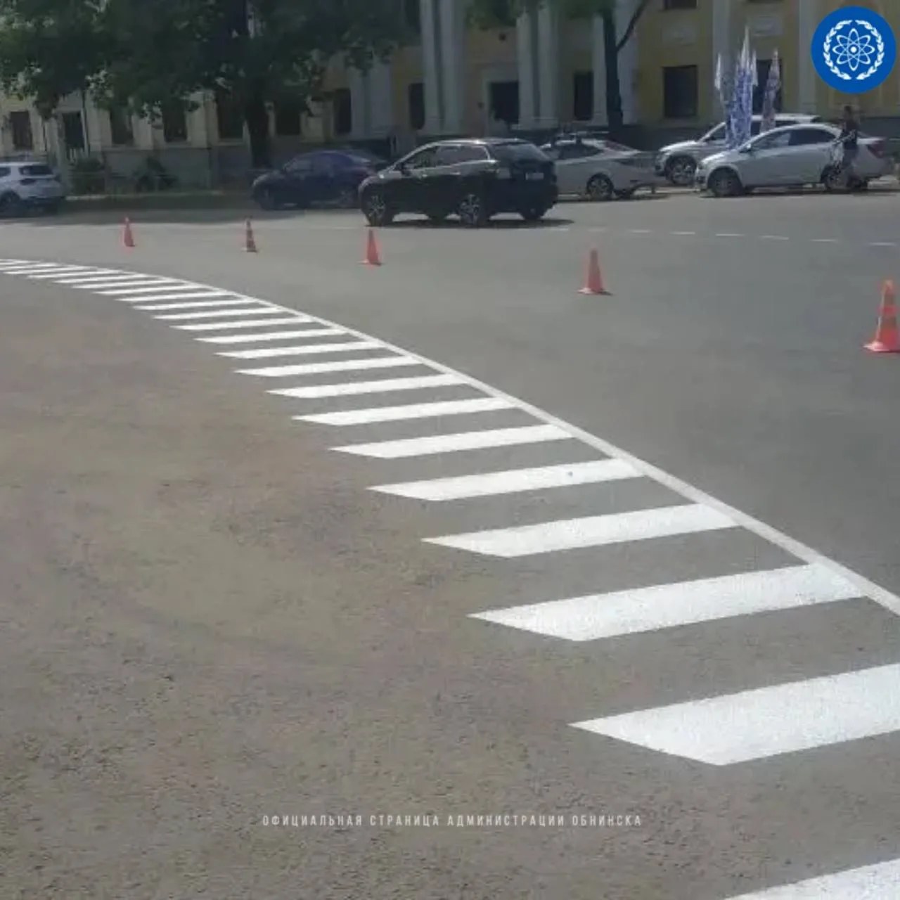 В Обнинске обновляют разметку В Обнинске обновляют разметку