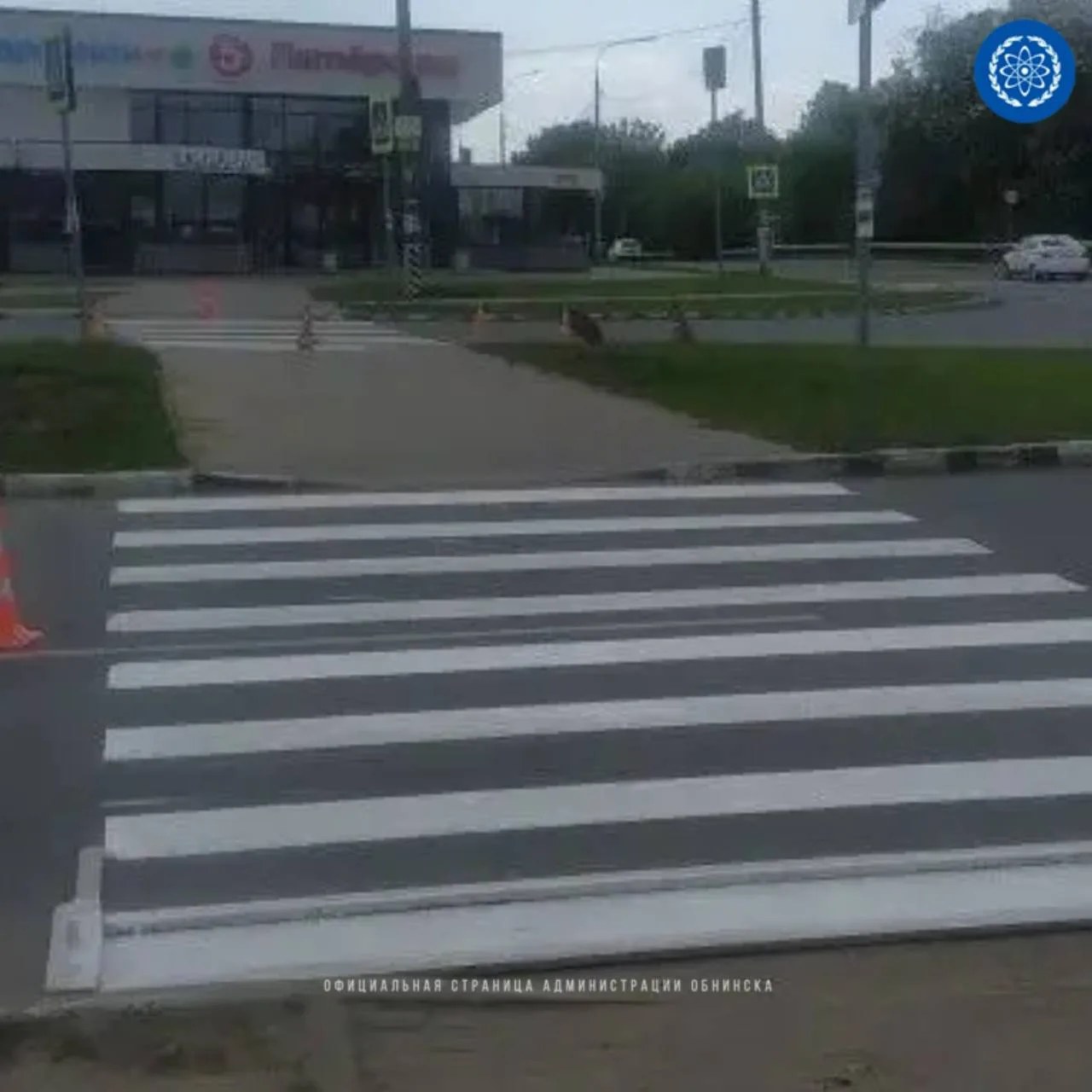 В Обнинске обновляют разметку В Обнинске обновляют разметку